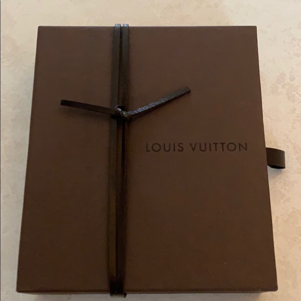 Authentic Louis Vuitton wallet box w bow & satchel